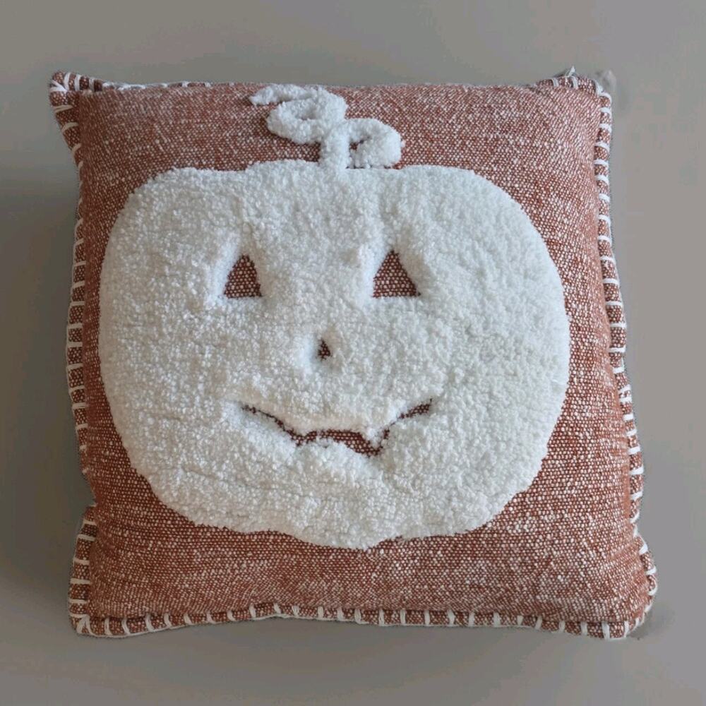 Halloween Pumpkin Throw Pillow 20"x20" Workshop Home By Republic